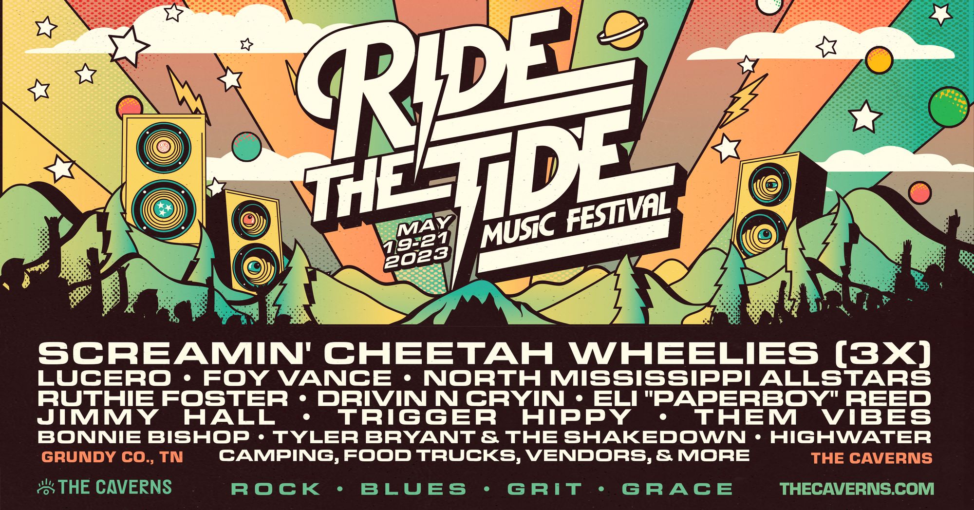 Ride The Tide Music Festival, May 1921, 2023 The Caverns
